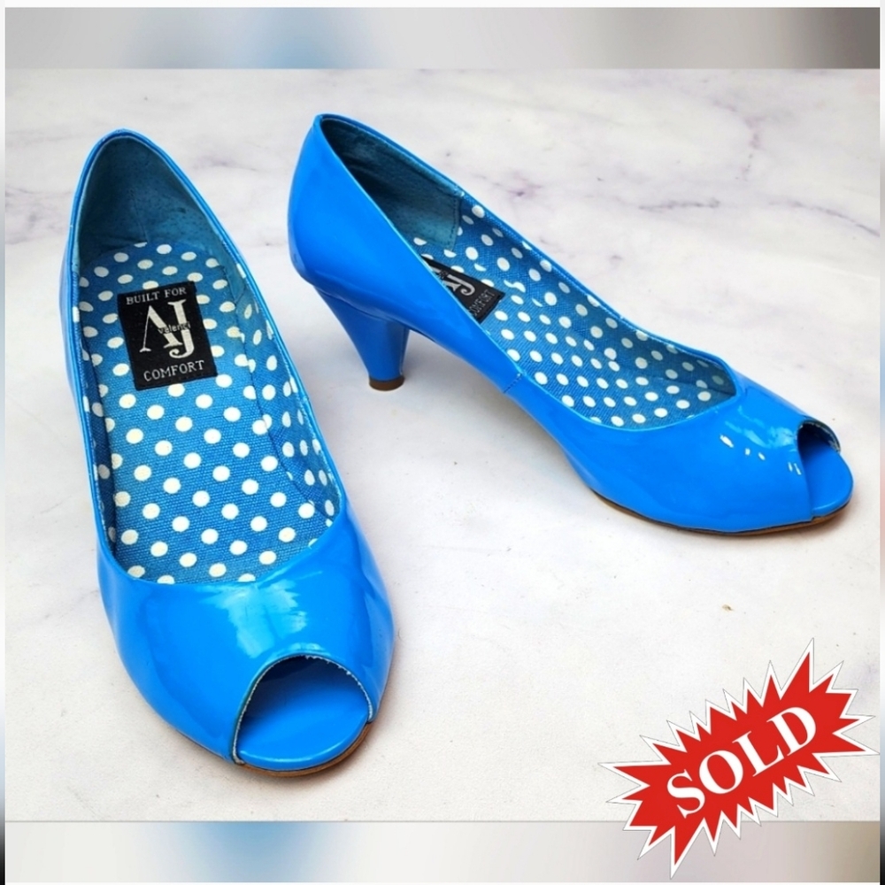 š„³SALE!š„³AJ Valenci blue heels - Picture 1 of 16